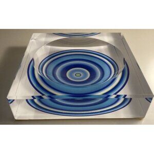 Vintage Alexandra Von Furstenberg MCM Ocean Aura Lrg Square Candy-Display MCM
